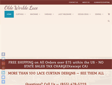 Tablet Screenshot of oldeworldelace.com